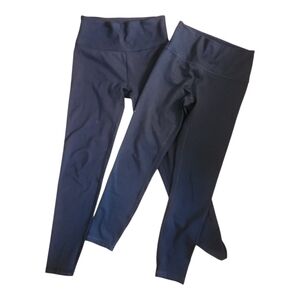 2 pairs Zobha Women’s Yoga Pants S Black Straight Leg Stretch Athletic